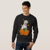 Yellow Labrador Retriever Erntedank Pumpkin Fal Sweatshirt (Vorne ganz)