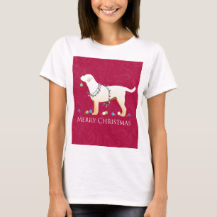 Yellow Labrador Retriever Frohe Weihnachtsgestaltu T-Shirt