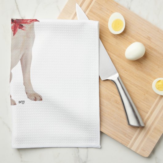 Yellow Labrador Retriever Geschirrtuch (Viertel Falte)