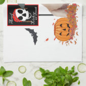 Yellow Labrador Retriever Halloween Geschirrtuch (Gefaltet)