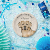 Yellow Labrador Retriever Happy Gotcha Day Pappteller (Party)