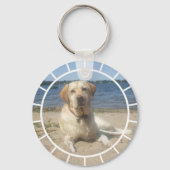 Yellow Labrador Retriever Keychain Schlüsselanhänger (Vorderseite)
