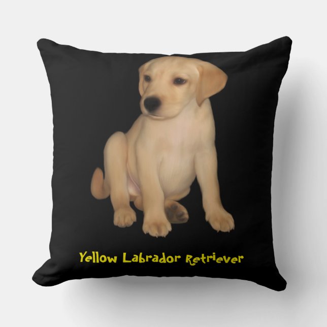 Yellow Labrador Retriever Kissen (Vorderseite)