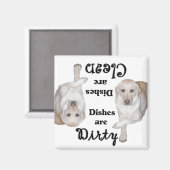Yellow Labrador Retriever Lovers Dishwasher Magnet (Vorderseite/Rückseite)