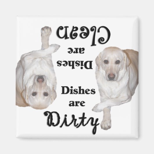 Yellow Labrador Retriever Lovers Dishwasher Magnet (Vorne)