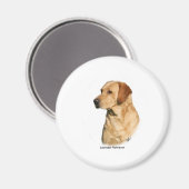 Yellow Labrador Retriever Magnet (Vorderseite/Rückseite)