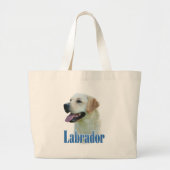 Yellow Labrador Retriever Name Jumbo Stoffbeutel (Vorne)