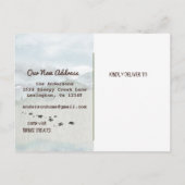 Yellow Labrador Retriever New Address Pines Ankündigungspostkarte (Rückseite)