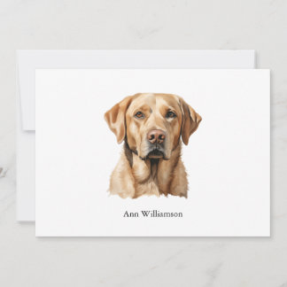 Yellow Labrador Retriever Note Card Einladung