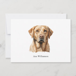 Yellow Labrador Retriever Note Card Einladung