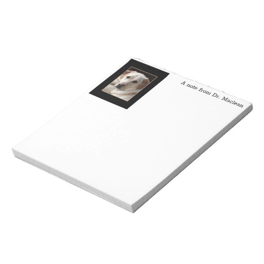 Yellow Labrador Retriever Notizblock (Rotiert)