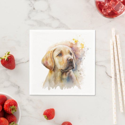 Yellow Labrador Retriever Paper Napkin Serviette (Beispiel)
