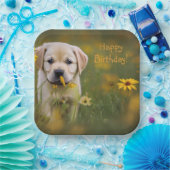 Yellow Labrador Retriever Pappteller (Party)