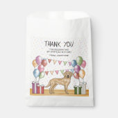 Yellow Labrador Retriever Pastel Geburtstag Danke Geschenktütchen (Vorderseite)