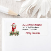 Yellow Labrador Retriever Pine Bough Christmas (Insitu)