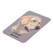 Yellow Labrador Retriever Portrait Magnet (Linke Seite)