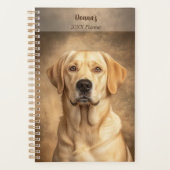 Yellow Labrador Retriever Portrait Personal Years Planer (Vorderseite)