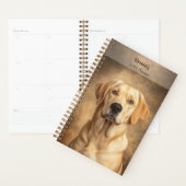 Yellow Labrador Retriever Portrait Personal Years Planer (Anzeige)