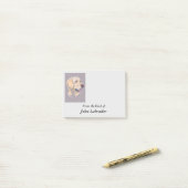 Yellow Labrador Retriever Portrait Post-it Klebezettel (Auf Schreibtisch)