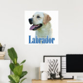 Yellow Labrador Retriever Poster (Heimbüro)