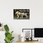 Yellow Labrador Retriever Poster (Heimbüro)