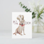Yellow Labrador Retriever Postkarte (Stehend Vorderseite)