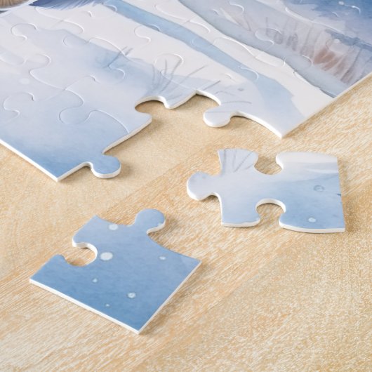 Yellow Labrador Retriever Puppy Doppy Christmas Puzzle (Seite)