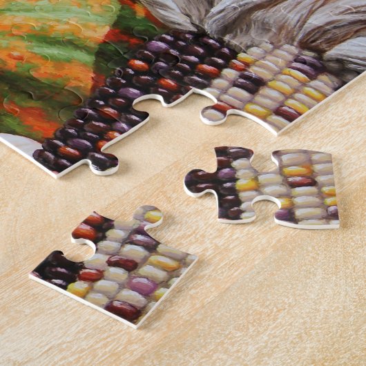 Yellow Labrador Retriever Puppy Doppy Pumpkin Herb Puzzle (Seite)