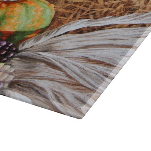 Yellow Labrador Retriever Puppy Doppy Pumpkin Herb Schneidebrett (Ecke)