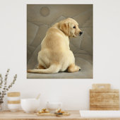 Yellow Labrador Retriever Puppy Poster (Küche)