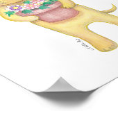 Yellow Labrador Retriever Puppy Poster Puppy Print (Ecke)