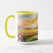 Yellow Labrador Retriever Puppy Sunrise Combo Tass Tasse (Links)