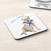 Yellow Labrador Retriever Sailor Untersetzer (Linke Seite)