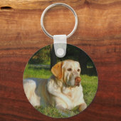Yellow Labrador Retriever Schlüsselanhänger (Vorderseite)