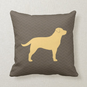 Yellow Labrador Retriever Silhouette  Hundezucht Kissen