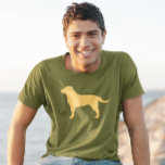 Yellow Labrador Retriever Silhouette Labrador Love T-Shirt<br><div class="desc">Der Yellow Labrador Retriever Silhouette T - Shirt ist in verschiedenen Shirt-Stilen für Männer,  Frauen,  Kinder und Babys erhältlich. Ein cooles Geschenk für Gelbe Labrador Liebhaber für jeden Anlass. Karo in Jenn’s Doodle World für mehr Hunde,  die T-Shirts wie Schokolade und schwarze Labrador Retrievers züchten.</div>