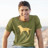 Yellow Labrador Retriever Silhouette Labrador Love T-Shirt