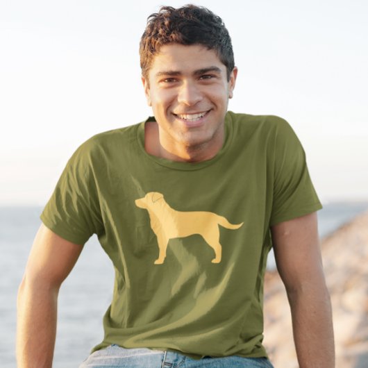 Yellow Labrador Retriever Silhouette Labrador Love T-Shirt