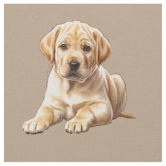 Yellow Labrador Retriever Stoff (Nahaufnahme)