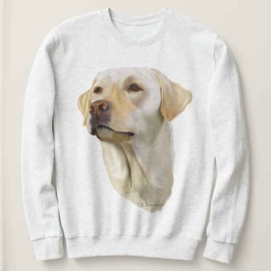 Yellow Labrador Retriever Sweatshirt (Design vorne)