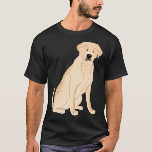 Yellow Labrador Retriever T-Shirt (Vorderseite)