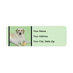 Yellow Labrador Retriever & Tennis Balls Malerei