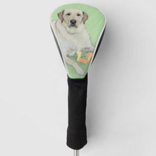 Yellow Labrador Retriever & Tennis Balls Malerei Golf Headcover