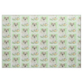 Yellow Labrador Retriever & Tennis Balls Malerei Stoff (Fat Quarter (45,7 x 55,9 cm))