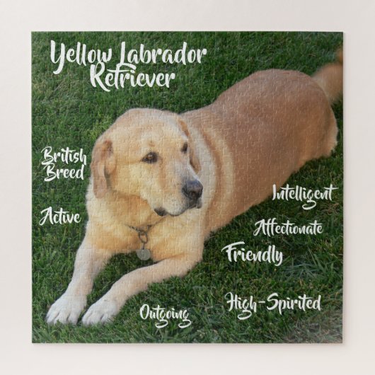 Yellow Labrador Retriever Tracks Game Puzzle (Vertikal)