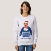 Yellow Labrador Retriever Ugly Christmas Dog Mama Sweatshirt (Vorne ganz)
