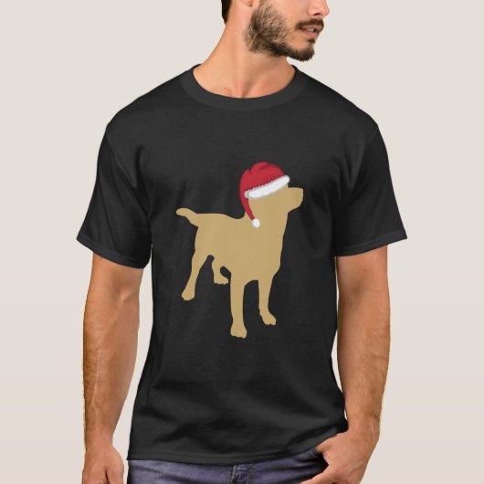 Yellow Labrador Retriever Weihnachten Weihnachten T-Shirt (Vorderseite)