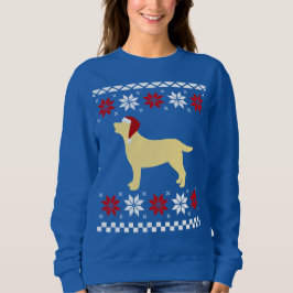 Yellow Labrador Silhouette Weihnachten Sweatshirt