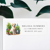 Yellow Labrador Spring Garden Rücksendeadresse Lab