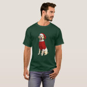 Yellow Labrador Time for Christmas T-Shirt (Vorne ganz)